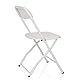 hjh OFFICE Klappstuhl bis 250kg belastbar TUDELA XXL PRO W Campingstuhl klappbar, Indoor- und Outdoor Faltstuhl, Weiß