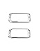 Guyker 2Pcs Pickup Mounting Rings for Humbucker - Metal Pickups Cover Frame Set Replacement Round Edges for Electric Guitar or Bass (Chrome)