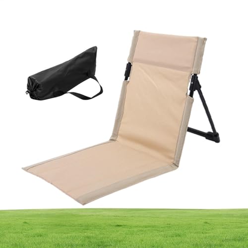Tumbona de Playa - Tumbona de Playa portátil | Tumbona de Playa Impermeable con Respaldo Ajustable para Broncearse, Viajar y Relajarse, Uso en Interiores y Exteriores