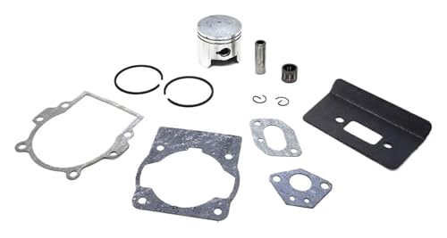 Ya Kit de pistón compatible con desbrozadora 43 cc y 49, motor barrena, diámetro interior 40 mm/44 mm, pasador 10 .so