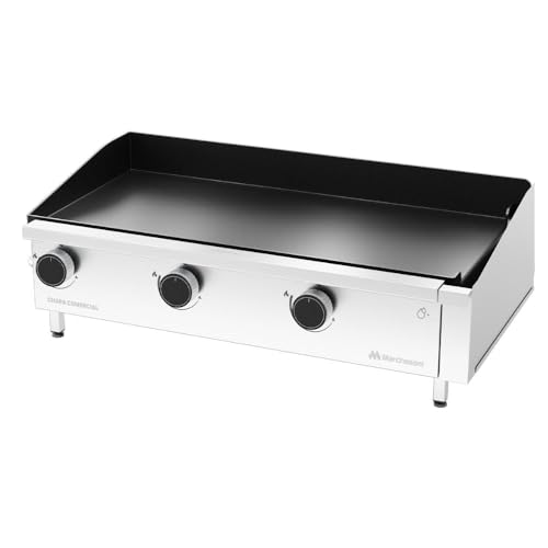 Chapa para Lanches a Gás Linha Comercial 80 x 40 cm 3 Queimadores Marchesoni