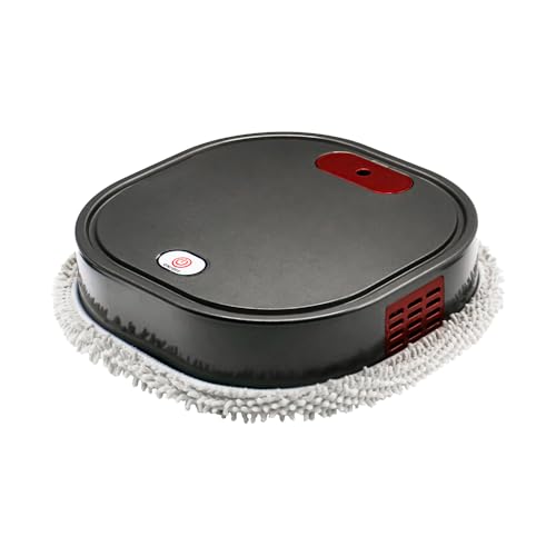 モップロボット、低騒音、スリムボディ、ブラック