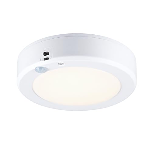 LIT-PaTH Motion Sensor Ceiling Light Fixture, Battery Operated, 6.1inch