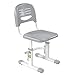 Produktbild FD FUN DESK SST3 Grey höhenverstellbarer Schreibtischstuhl, Stuhl für Kinder, Stoff, Grau, 390 × 418  653-793 mm