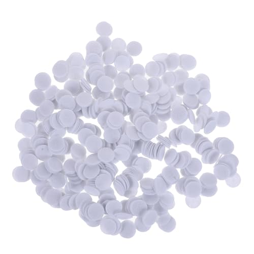 FRCOLOR 3sets Non-woven Fabric Round Gaskets Diy Hair Pin Materials Felt Cut Out Shapes Thick Round Cotton Pads Hair Clip Fixing Cushion 2000pcs*3