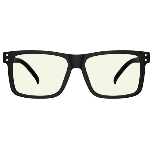 Eyekepper Oversized Reading Glasses Square Large Blue Light Readers for Men Women - Black +2.50