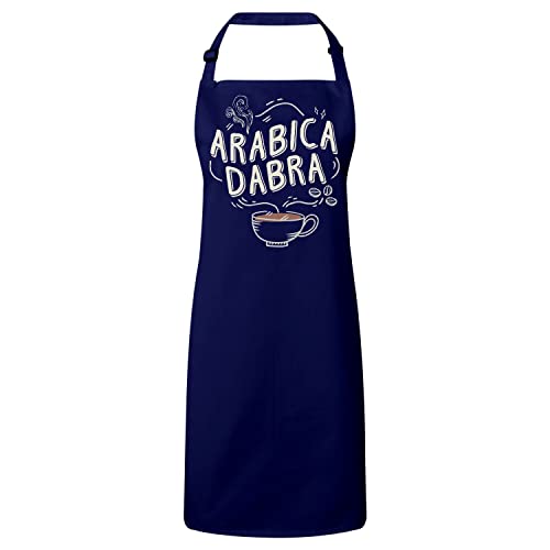 Tablier cuisine premium navy Arabicadabra en coton haut de gamme