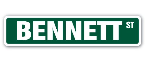 Bennett Street Sign Childrens Name Room Sign | Indoor/Outdoor |