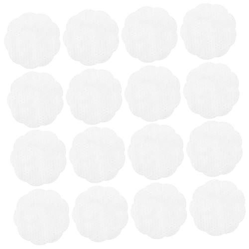 Beavorty 100PCS Makeup Remover Pads Soft Flower Non Woven Fabric Rounds for Gentle Facial Cleansing Pearl Texture Surface Enhances Grip Multipurpose Use for Eye Makeup Skincare Travel