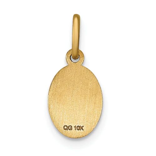 Bijou Solid 10k Yellow Gold St. Christopher Pendant2