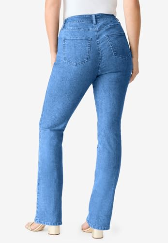 Roaman's Women's Plus Size Invisible Stretch Iconic Bootcut Jean2