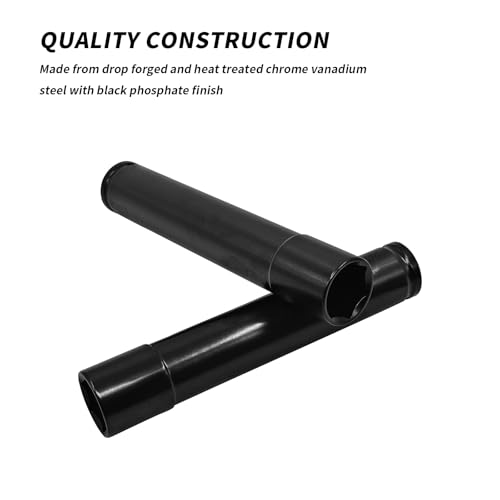 Begino Soquete de impacto profundo de 18 mm, acionamento de 1/2 polegada, soquete de impacto, aço de