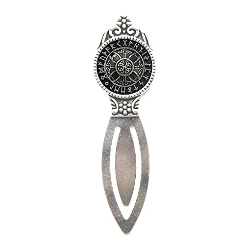 Viking Rune Bookmark,Viking Jewelry, Rune Bookmark,Viking Bookmark,Viking Rune Jewelry Bookmark,Fashion Bookmarkï¼ŒPU061 (Silver)