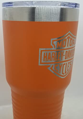 Polar Camel Harley Davidson Logo Stainless Steel Tumbler - 30 Oz - Orange #TOP2