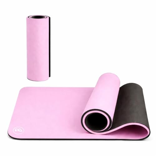 Image of Btag Premium TPE Yoga Mat for Women & Men | Anti-Slip Exercise & Gym Mat for Home Workouts | Lightweight & Durable | 6 mm (Pink)