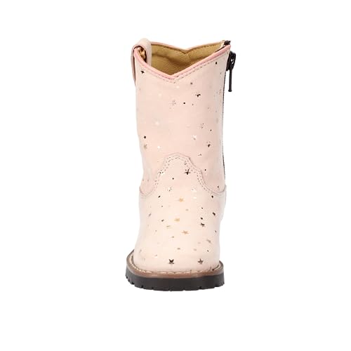 Toddler's Autry Pink Leather Boot with Metallic Stars4