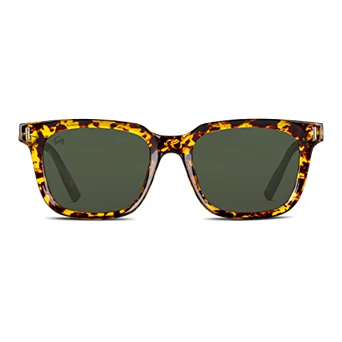 TWIG Gafas de sol FLEMING hombre/mujer UV400 patillas flexibles (LEOPARD TORTOISE)