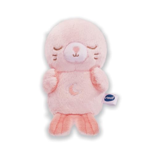 VTech - LumiZen Rose - Petite Peluche Phoque, Doudou Veilleuse Musicale Bébé - Veilleuse Nomade Enfant, Peluche Apaisante et Lumineuse - Cadeau Bébé...