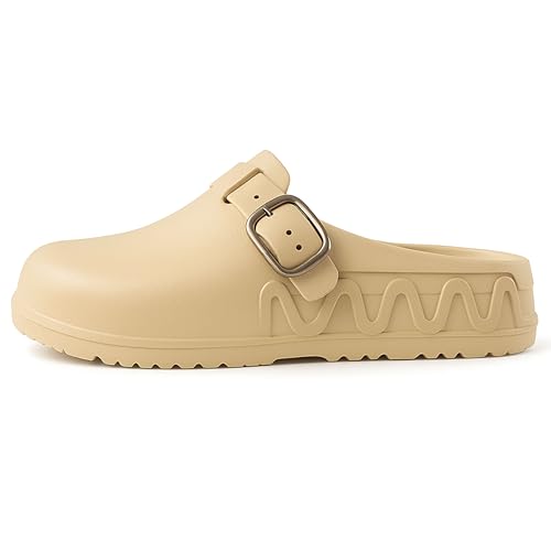 Image of ORTHO JOY Orthopedic Arch Support Clogs for Women - Comfort Slip-On Toe Post Slides with Adjustable Strap & Cushion Sole