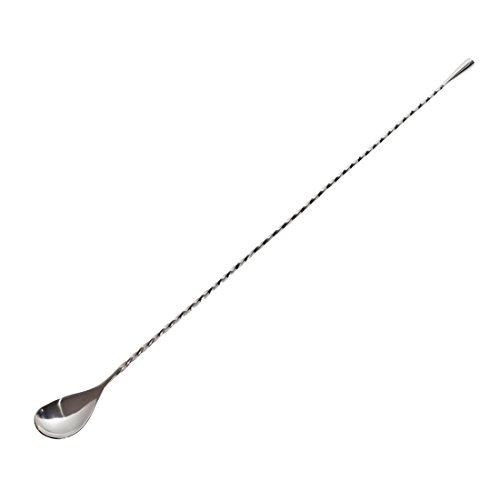 Beaumont Mezclar Collinsons Twisted Mixing Long Bar Spoon 450mm - Long Stirrer for Bartenders, Coctails, Coffee DF221