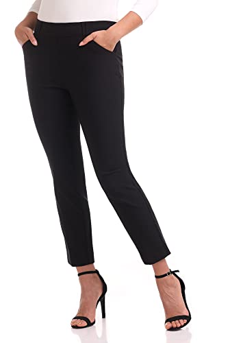 Rekucci Women's Super Stretch Millennium Straight Leg Pant with Front Pockets