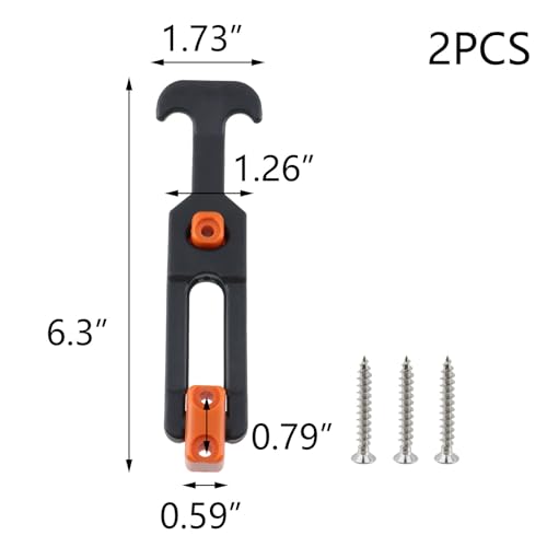 Image of T Tulead 2PCS Cooler Latch Replacement Rubber Hasp Latches Orange 160x44mm for Toolbox, Boat, Cooler