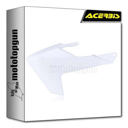 Radiator scoops Acerbis blanc 2 protègent le radiateur Husqvarna TC 65 en motocross