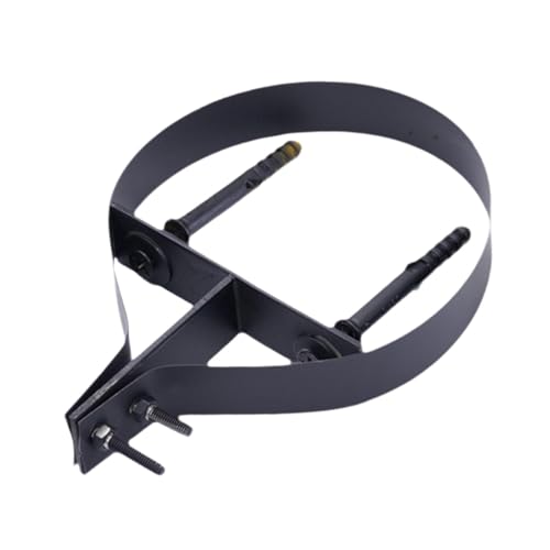 Collier de serrage pour conduit de fumee noir de 135 mm support mural de poele