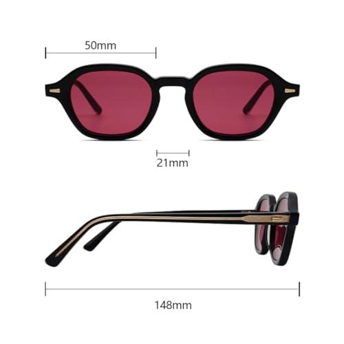 Lunettes de soleil rondes en acétate contre l'éblouissement - 3