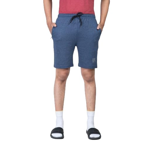 Image of Men's Solid Slim Fit Casual Shorts for Casual Wear | Stretchable Cotton Comfort Fit and High Performance for Everyday Wear | Running /Gyming Athleisure Shorts