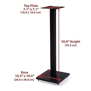 Eximusonepairfixedheightuniversalspeakerfloorstandswithfauxcarbonfiberbaseblack310series Urban Country Home Decor Eximus one pair fixed height universal speaker floor stands with faux carbon fiber base black 310 series urban country home decor