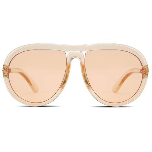 Retro Sunglasses for Women Men Trendy Classic Shades Tangle Free 70s Vintage Sun Glasses