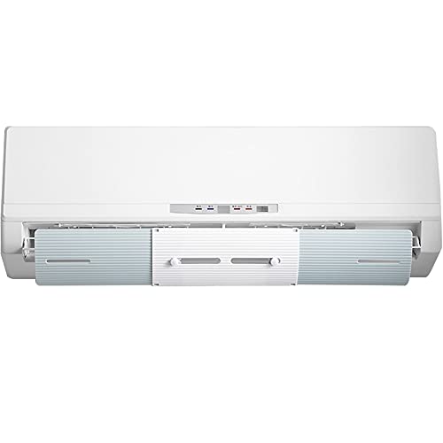 Aire Acondicionado de Pared con ventilación Directa, Ajustable, para Uso en el hogar y la Oficina, con Control de dirección del Viento (Blanco) y Gris.