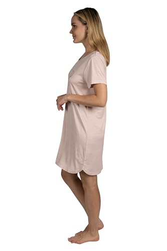Rae Dunn Women's 2-Pack Short Sleeve Shirttail Graphic Text Nightshirts Soft Fabric Comes with Two Nightgowns4