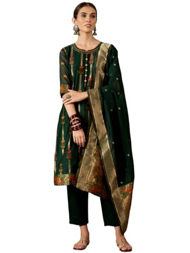 Image of arriva fab Women's Embroidery Kurta Set With Duppata
