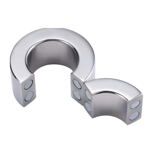 MAUXpIAO Cock Ring Erection Testicule Stretcher Anneaux de Pénis Penis Delay Ejaculation Ring Cock Training Ring With Metal Balls Vagin t-shirt exercice...