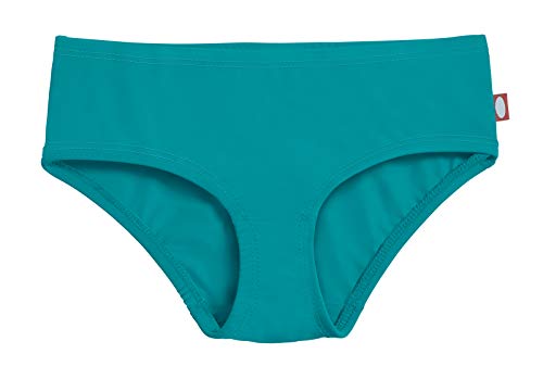 Image of Made in USA Big Girls' Swimwear Briefs Made with Recycled Fabric Bikini Bottoms Beachwear UPF50+ Sun Protection
