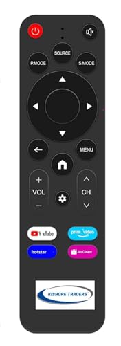 Image of Remote Control Compatible with VW Linux Frameless Series Full Hd Smart Led Tv VW43C3 (Please Match Your Old Remote with Given Image for Work It Must Be Exactly Same As Shown in Image)