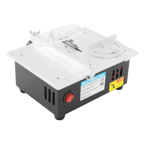96w Kompakte Tragbare Tischsäge, Tragbare Tischsäge, Mini-tischsäge, Nenndrehzahl 5000 U/min, Einstellbares Design 0.1–15 Mm, Reiner Kupfermotor, Zum Schneiden Leiterplatten, Kleinen Holzstäbchen