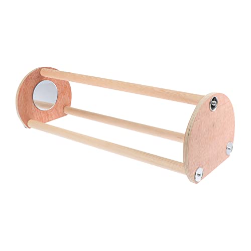 Mipcase Parrot Training Shelf Chicken Toy Wooden Chicken Roosting Bar Poultry Roosting Perch Bird Decor for Hens