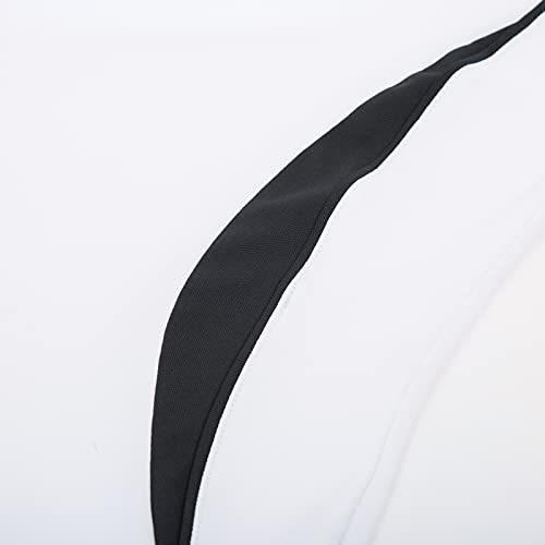 Womens Golf Polo Shirts Zipper Dry Fit Tennis Shirts Short Sleeve Sport Active Wear Tops White L #TOP6