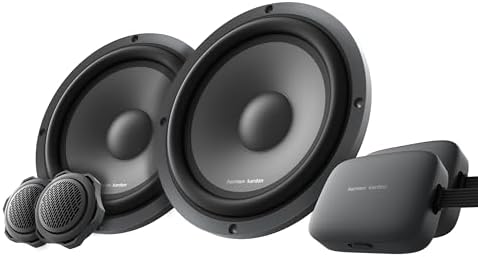 Harman Kardon Car Audio - 6.5" Premium Component Speakers - Deep Ceramic Composite Cones & High-Resolution Tweeter,Black