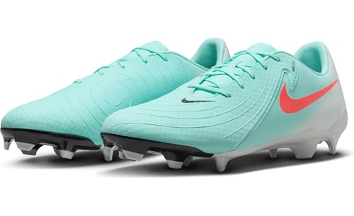 Nike Phantom GX 2 Academy MG Low-Top Soccer Cleats (FD6723-300, Mint/Off Noir/Atomic Red)2