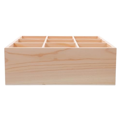 VILLFUL Divisori Per Cassetti In Legno Organizer Da Scrivania Con Cassetti Scomparti Vassoio Di Smistamento Organizer Per Biancheria Intima Scatole Portaoggetti In Legno