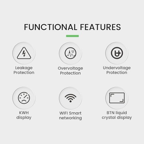 Testeur d'énergie intelligent CA 85-300V WiFi avec écran LCD intégré - 5