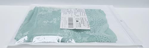 SIYINGSAERY Kitchen Window Curtains Valance Short Cafe Net Curtains Small Half Tier Curtains Rod Pocket Bistro Curtain Lace Tier Curtain Half Window Treatment for Home Decor, 51" W*16" L(Green) - Image 13