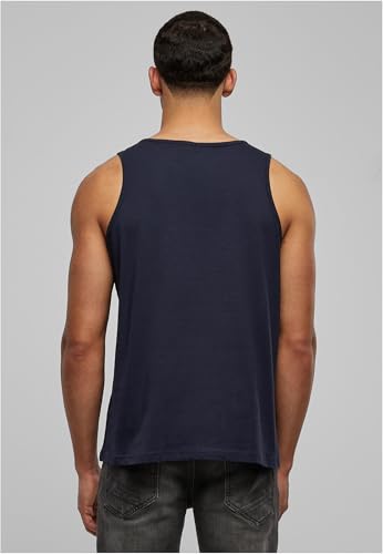 Build Your Brand Camisetas sin Mangas Hombres, Adulto, Azul, L