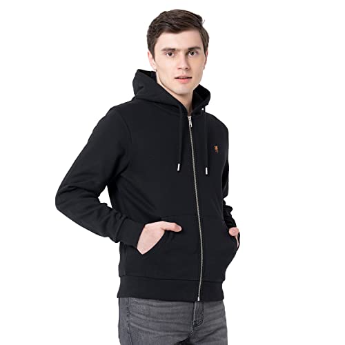 Image of Red Tape Men's Light Grey Solid Hoodies