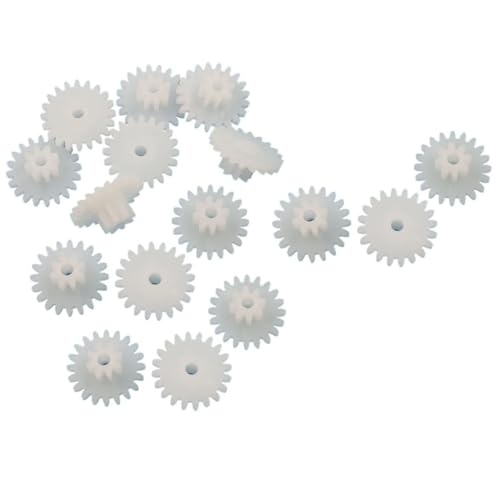 Shaft Pinion 20pcs 0.5 Module Plastic Gear Wheel 0.5M 10 Teeth 18 Teeth Double Layer Gear 18102A 18102B Bilayer Gear 2mm Tight Loose Fit Motor Transmission(2.05mm)