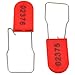 Plastic Padlocks Security Seals Tags Water/Electricity Metal Wire Seal Locking Disposable Anti-Tamper Lock Tag with Numbered(50pcs,Red)
